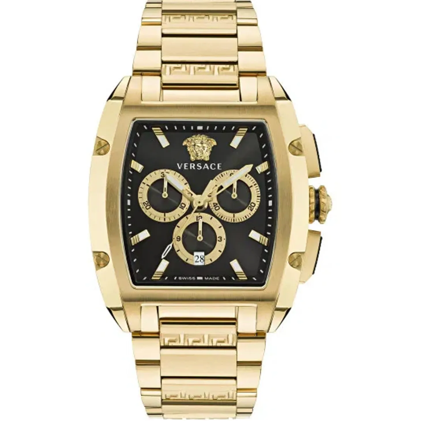 Versace Herrenuhr Dominus Chronograph Gold/Schwarz VE6H00523