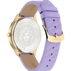 Versce Damen Armbanduhr 38 mm LOGO HALO gelbes und extra Melanese Armband VE2O00722