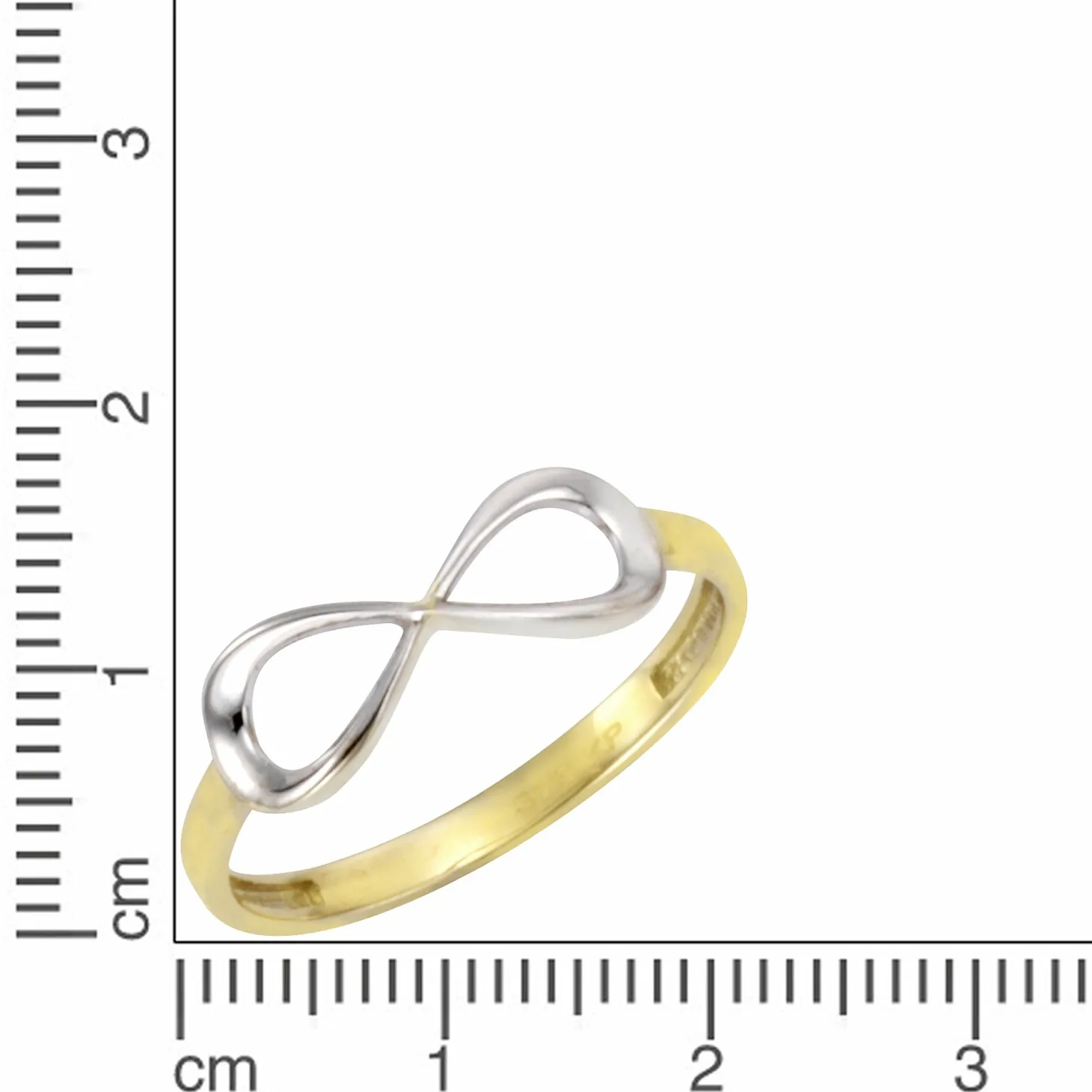 Vivance 375/- Gelbgold bicolor Infinity Ring 41675994824798