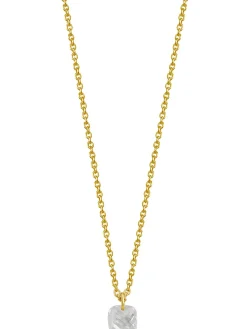 Xenox Damen 925 Sterling Silber Halskette 18K XS6023G