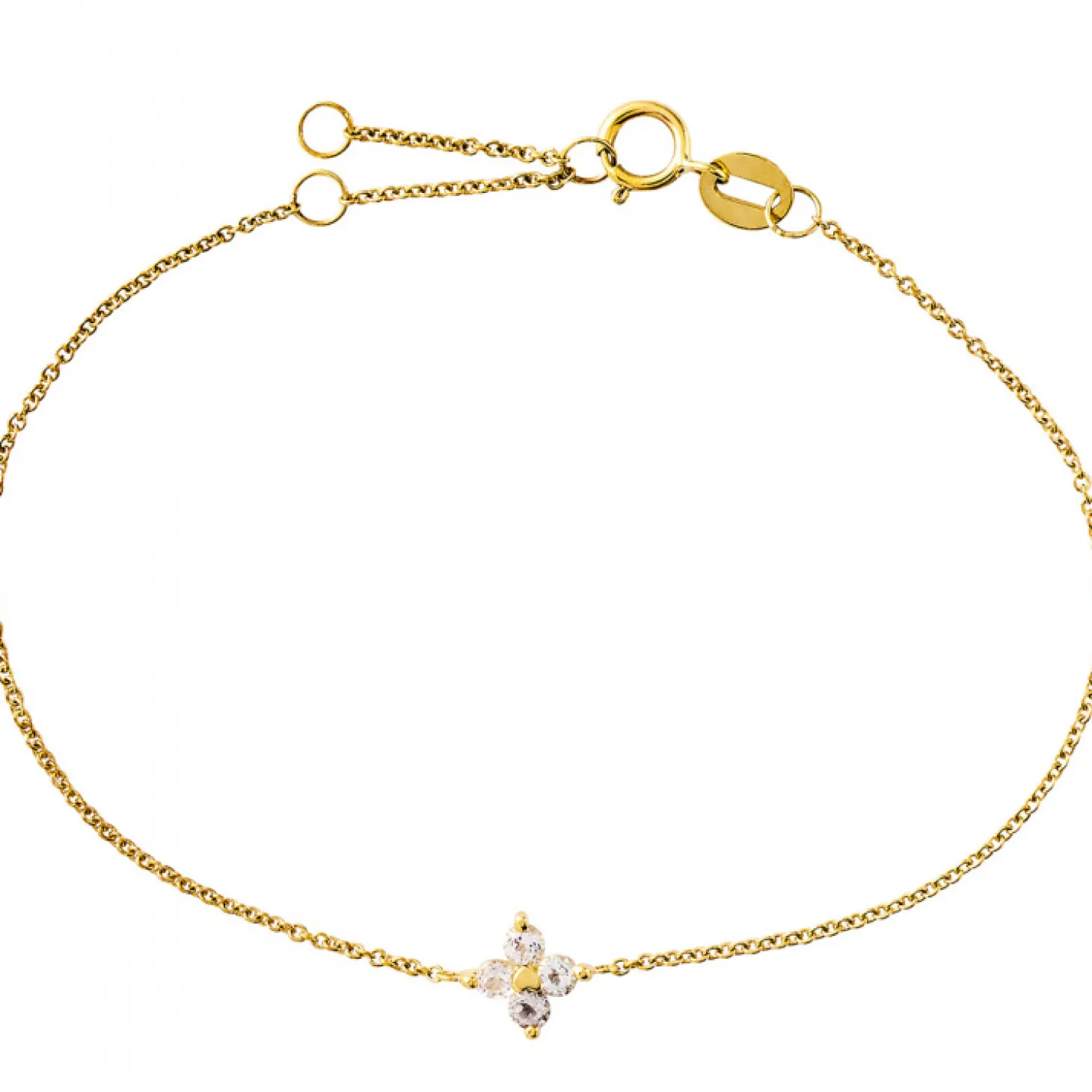 Xenox Damen Armband Fashion mit rosa Topas Stein Gold XG4594GWT