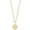 Xenox Damen Halskette Love Story mit Zirkonia Herz Anhänger Gold XS3419GK