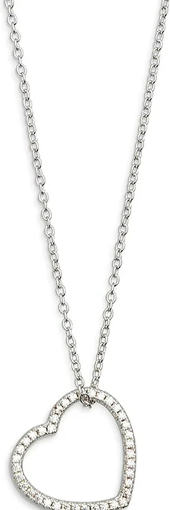 Xenox Damen Halskette mit Zirkonia Herz Anhänger Silber XS2777