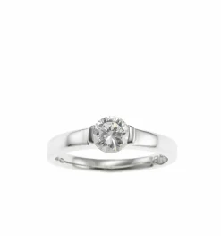 Xenox Damen Ring Solitaire (Silber)
