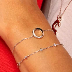 XENOX XS2128 Damen Armband Sterling-Silber 925 Silber weiß Zirkonia 20 cm