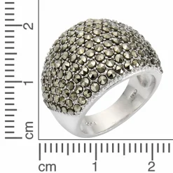 Zeeme Gemstones 925 Silber Markasit Ring 41675916640350