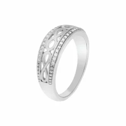 Zeeme Silver Silber 925 glanz/mattiert Zirkonia Ring 41677804929118