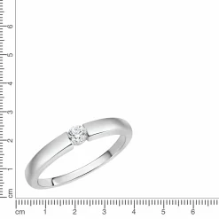 ZEEme Silver Silber 925 rhodiniert mit Zirkonia weiß Ring 41675919786078