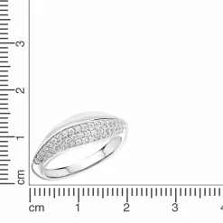 ZEEme Silver Silber 925 rhodiniert mit Zirkonia weiß Ring 41679091466334