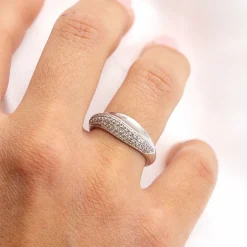 ZEEme Silver Silber 925 rhodiniert mit Zirkonia weiß Ring 41679091466334