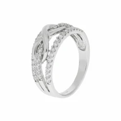 Zeeme Silver Silber 925 rhodiniert mit Unendlichkeitssymbol Ring 41677804273758