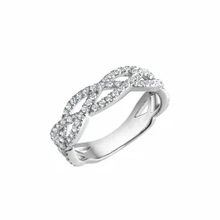 ZEEme Silver Silber 925 rhodiniert mit Zirkonia weiß Ring 41679088484446