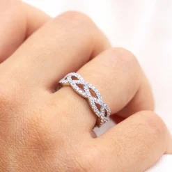 ZEEme Silver Silber 925 rhodiniert mit Zirkonia weiß Ring 41679088484446