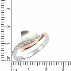 ZEEme Silver Silber 925 zweifarbig mit Zirkonia weiß Ring 41675919196254