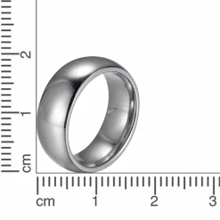 Zeeme Stainless Steel Edelstahl glanz poliert 8mm breit Ring 41677811843166