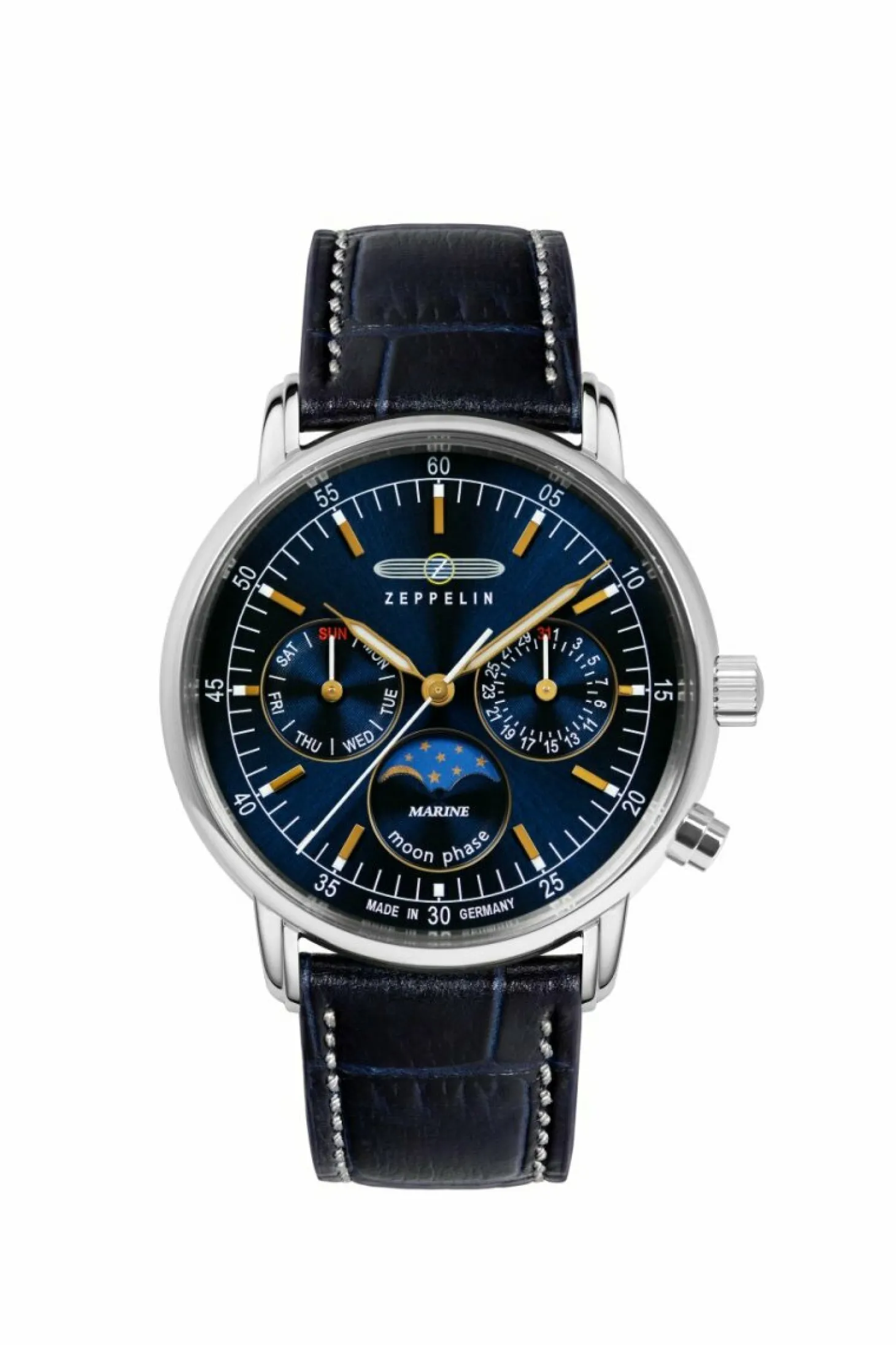 Zeppelin Damenuhr " LZ 14 Marine " inkl. Ersatzband 86353