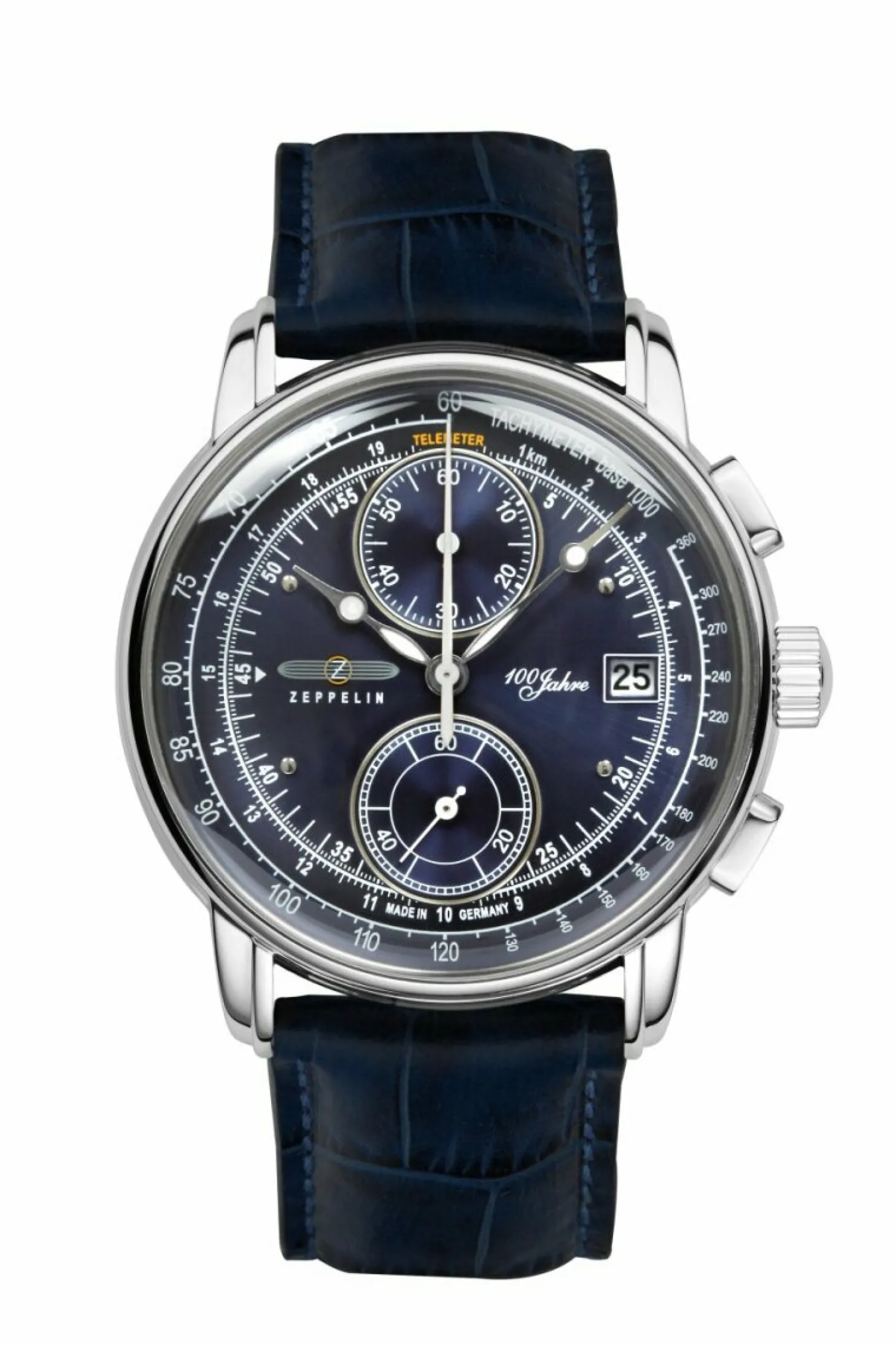 Zeppelin Herrenuhr " 100 Jahre Zeppelin ED. 1 " 86703 inkl. Ersatzband